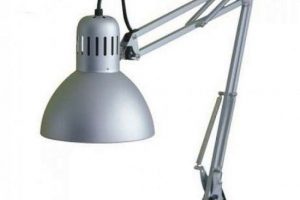 lampa pentru masa simpla silver lila rossa